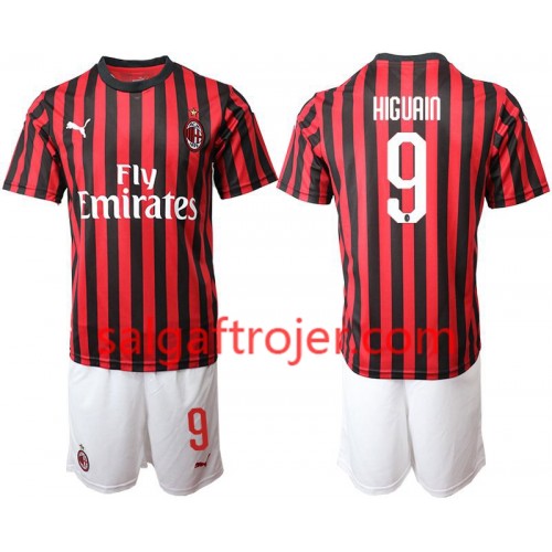 AC Milan Fodboldtrøjer HIGUAIN 9 Børn Hjemmebanesæt 2019/20 Kort ærmer AC Milan Fodboldtrøjer HIGUAIN 9 Børn Hjemmebanesæt 2019/20 Kort ærmer